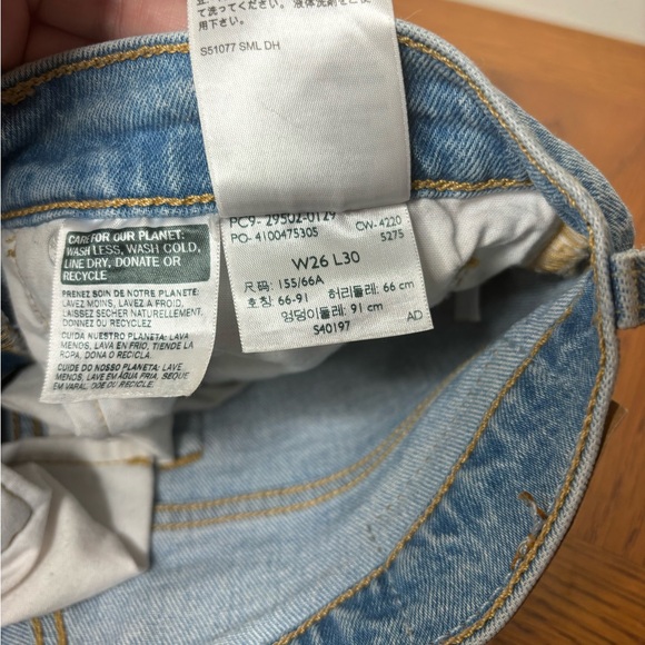 EUC 501 Levis shorts button fly Sz W26 - Picture 10 of 12